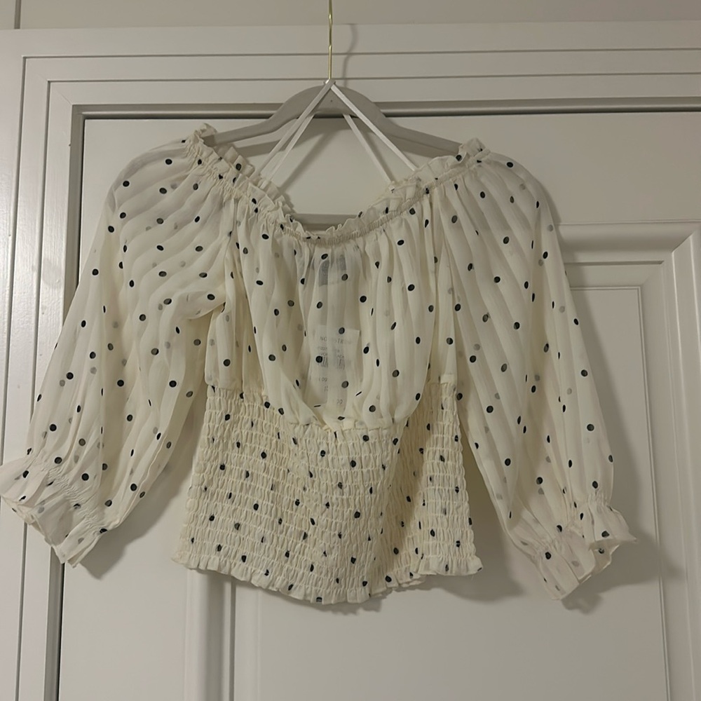 One clothing polka dot blouse